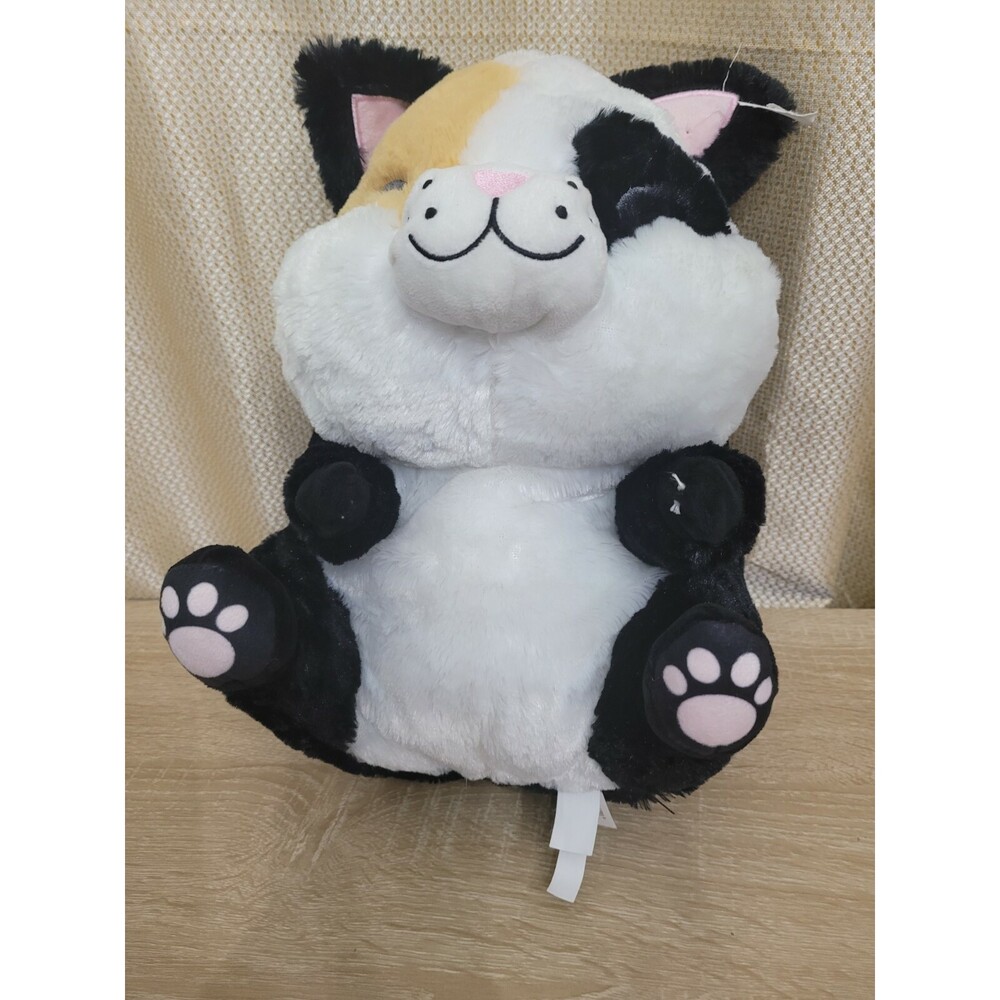 XLarge 13" Belly Buddy Plush Toy Fat Cat Stuffed Animal by Nanco. Super Soft